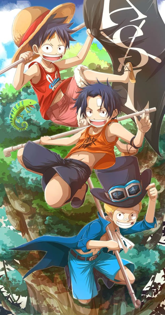 BAEKHISUN's tweet photo. #OnePiece #luffy #zoro #sanji #ace #sabo #anime https://t.co/oD4UsrQfkT