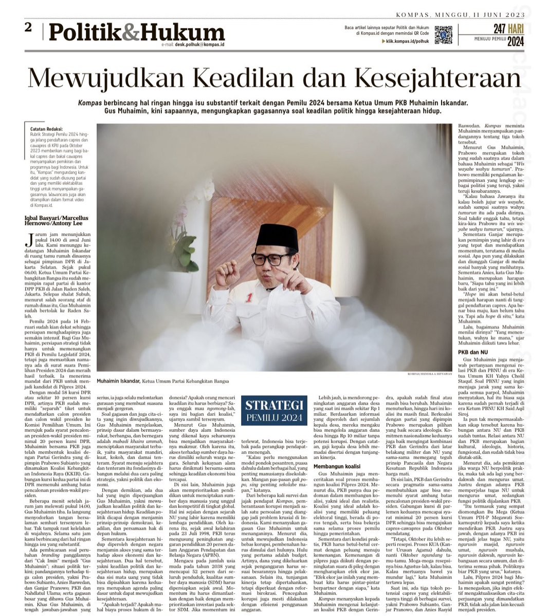 billy4riez's tweet photo. Dua hal yang diperjuangkan Gus Imin @cakimiNOW Mewujudkan keadilan Politik dan Kesejahteraan Hidup. baca selengkapnya di @hariankompas https://t.co/59b7UWAh0u