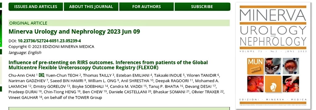 DrG (@docgauhar) on Twitter photo Do u routinely prestent in #RIRS ?
Our 7th article #FLEXOR #TOWER <a href="/Endo_Society/">Endourological Society</a>
๐๐ <a href="/CHAIcaMD/">CHAIcaMD</a>
proud of my friends ๐
<a href="/thomastailly/">Thomas Tailly</a> <a href="/emiliani_e/">Esteban Emiliani</a> <a href="/takatakaJinoue/">T Inoue medical presentation</a> <a href="/sbinhamrii/">Saeed Bin Hamri</a> <a href="/Shresthanyl/">Anil Shrestha</a> <a href="/AmineLakmichi/">Mohamed Amine Lakmichi</a> <a href="/PradeepZeno/">Dr Pradeep D</a> <a href="/DrDevangDesai/">Dev Desai</a>
<a href="/DrBenChew/">Dr. Ben Chew</a> <a href="/endouro/">Prof Bhaskar Somani</a> <a href="/OTRAXER/">Olivier Traxer</a> #UroSoMe
<a href="/MUN_journal/">Minerva Urology and Nephrology</a> Do u routinely prestent in #RIRS ?
Our 7th article #FLEXOR #TOWER <a href="/Endo_Society/">Endourological Society</a>
๐๐ <a href="/CHAIcaMD/">CHAIcaMD</a>
proud of my friends ๐
<a href="/thomastailly/">Thomas Tailly</a> <a href="/emiliani_e/">Esteban Emiliani</a> <a href="/takatakaJinoue/">T Inoue medical presentation</a> <a href="/sbinhamrii/">Saeed Bin Hamri</a> <a href="/Shresthanyl/">Anil Shrestha</a> <a href="/AmineLakmichi/">Mohamed Amine Lakmichi</a> <a href="/PradeepZeno/">Dr Pradeep D</a> <a href="/DrDevangDesai/">Dev Desai</a>
<a href="/DrBenChew/">Dr. Ben Chew</a> <a href="/endouro/">Prof Bhaskar Somani</a> <a href="/OTRAXER/">Olivier Traxer</a> #UroSoMe
<a href="/MUN_journal/">Minerva Urology and Nephrology</a>