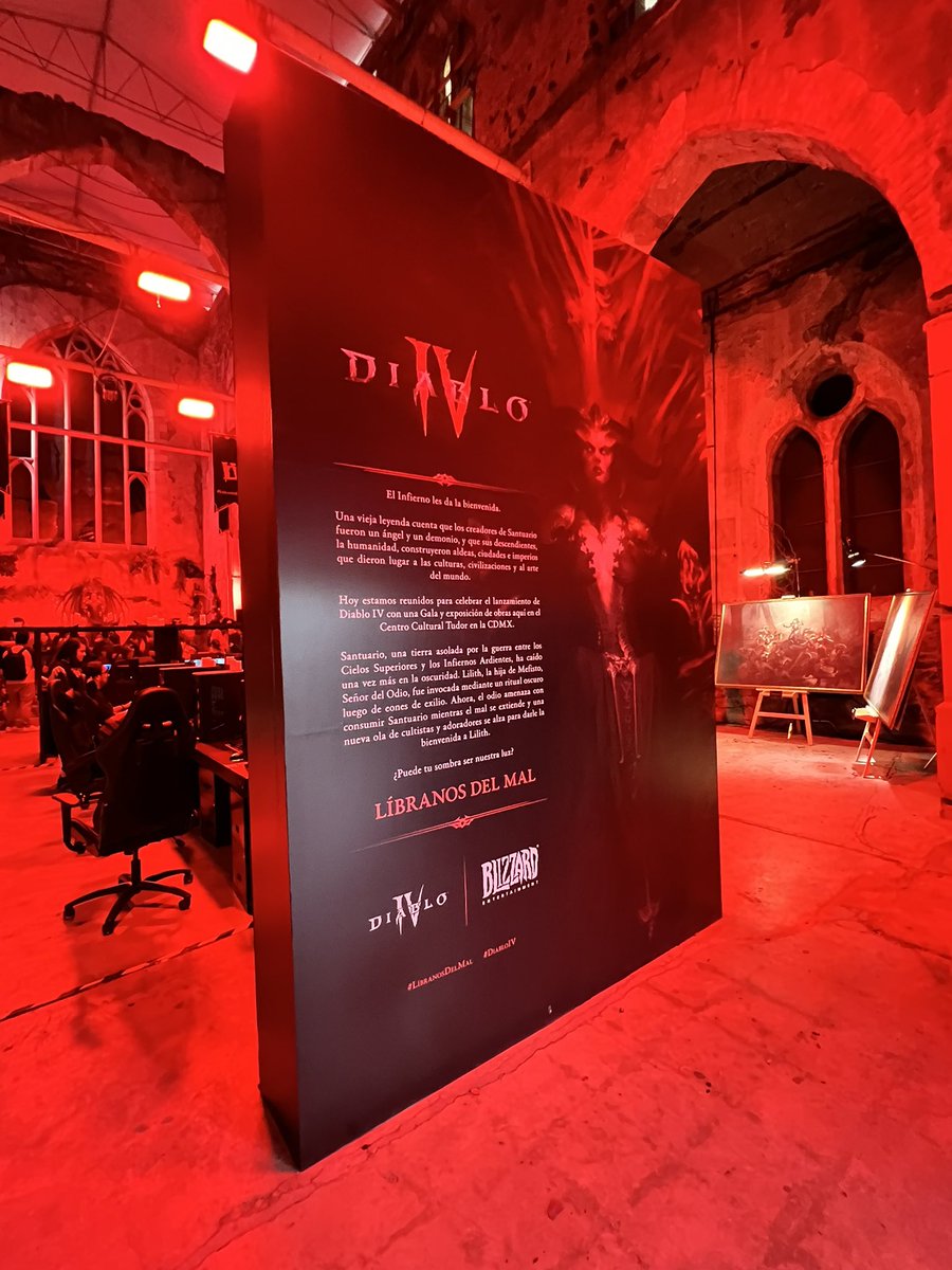 VaneGame21's tweet photo. Galería de arte de Diablo IV es todo un espectáculo!!! Gracias @BlizzardCS_ES @NVIDIAGeForceLA por traer este tipo de eventos para los fans. Además de que pude jugar por primera vez Diablo IV, me encanto el juego.
P.D: el lugar esta muy pequeño 🫢 https://t.co/CaFbIc1sX9