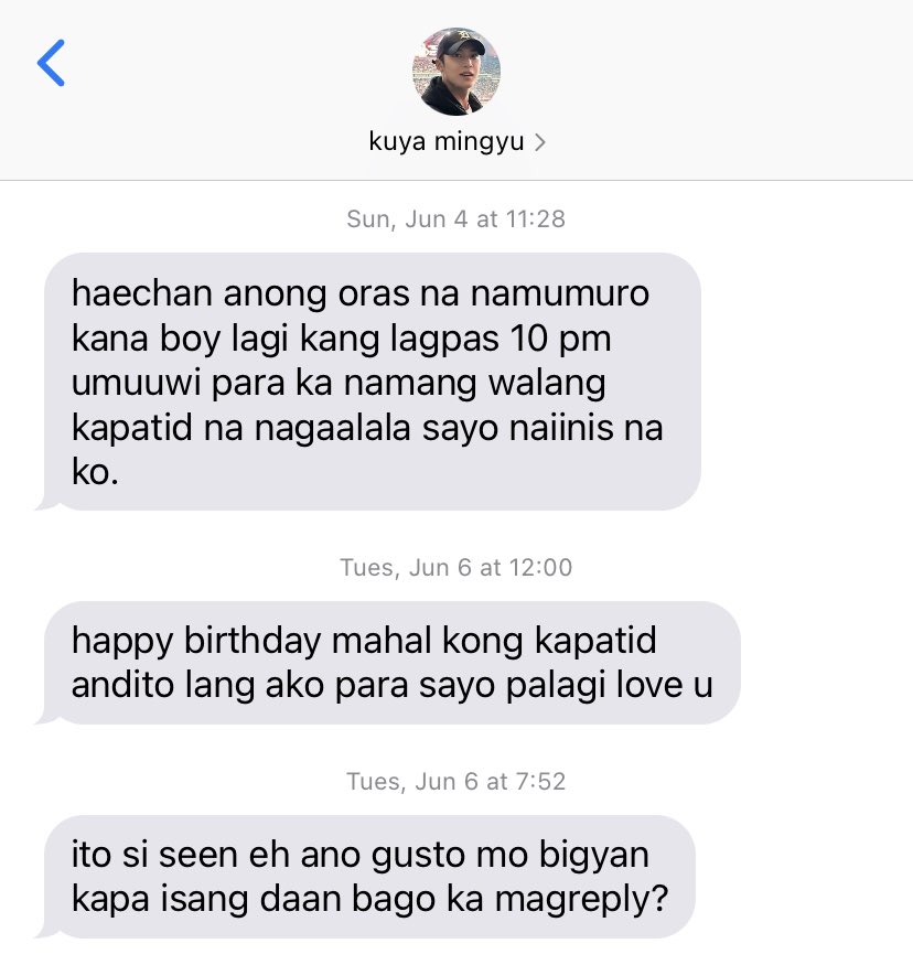 seventeen x nct filo au

mingyu has a three years age gap with his brother, haechan