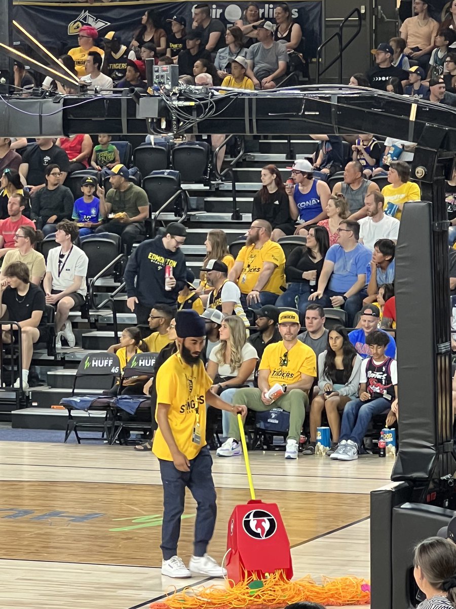The <a href="/oodle_noodle/">Oodle Noodle</a> mop seen in the wild at the <a href="/ED_Stingers/">Edmonton Stingers</a> game