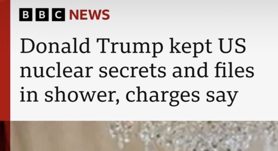 I mean who doesn’t just keep nuclear secrets in their shower?