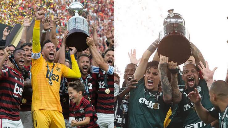 Eles dominaram os últimos 
15 anos de futebol no Brasil:

  Flamengo                           Palmeiras

         2         Libertadores         2
         3            Brasileiro             3
         2         Copa do Brasil     3
         2       Supercopa do Br   1…