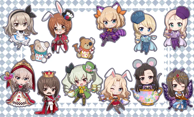 シーズナルプランツ様より発売されます【ガールズ&パンツァー 最終章】より 【不思議の国のアリスver.】のグッズ用イラストを描かせて頂きました!   予約が開始されましたので詳細は公式サイトでご確認よろしくお願い致します!   #garupan #ガルパン #シーズナルプランツ