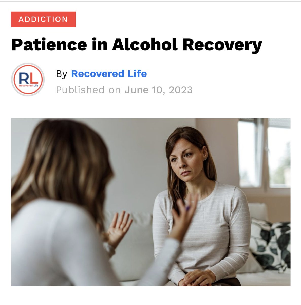 RecoveredLifeTV's tweet photo. New article just posted!
https://t.co/t6hcZw2FZL

#recovery #sober #soberlife #patience https://t.co/VYQmu5ePwa