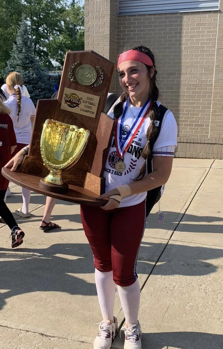 Congratulations ⁦<a href="/brookegray2023/">brooke</a>⁩ our 2023 state tournament MVP and 2023 KY Miss Softball!!! You deserve it all!!! #hardworkpaysoff ❤️🥎