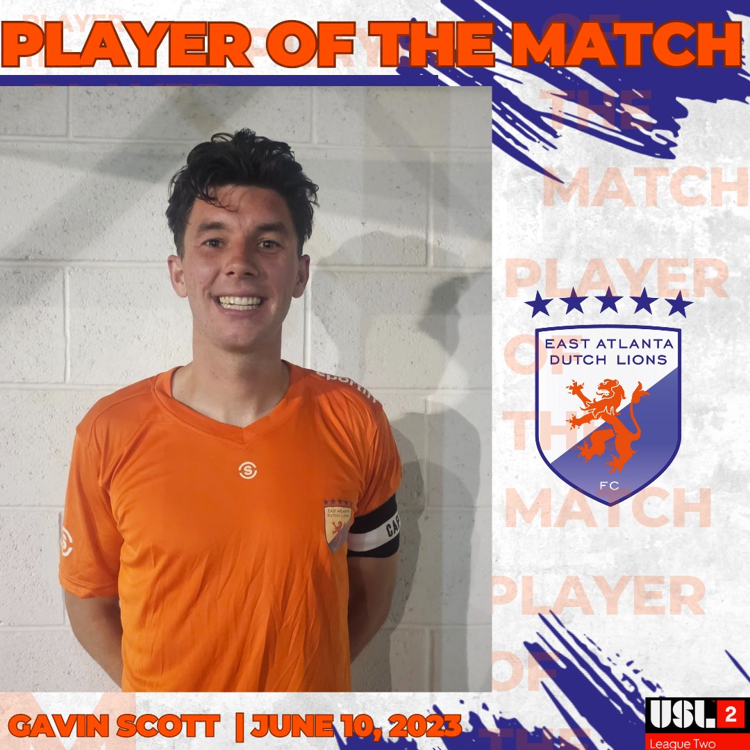 With 2 goals and 1 assist,  your Player Of The Match is Gavin Scott! #FeelTheRoar 

<a href="/USLLeagueTwo/">USL League Two</a> | #PathToPro

<a href="/Sportiff_usa/">Sportiff USA</a>