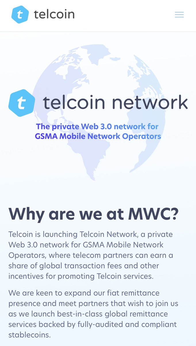 #Telcoin being partner of the largest connectivity platform in the world is a great start.

What soon will evolve, is $TEL being a utility token for millions of customers around the globe through the new API network.

🎯🤯