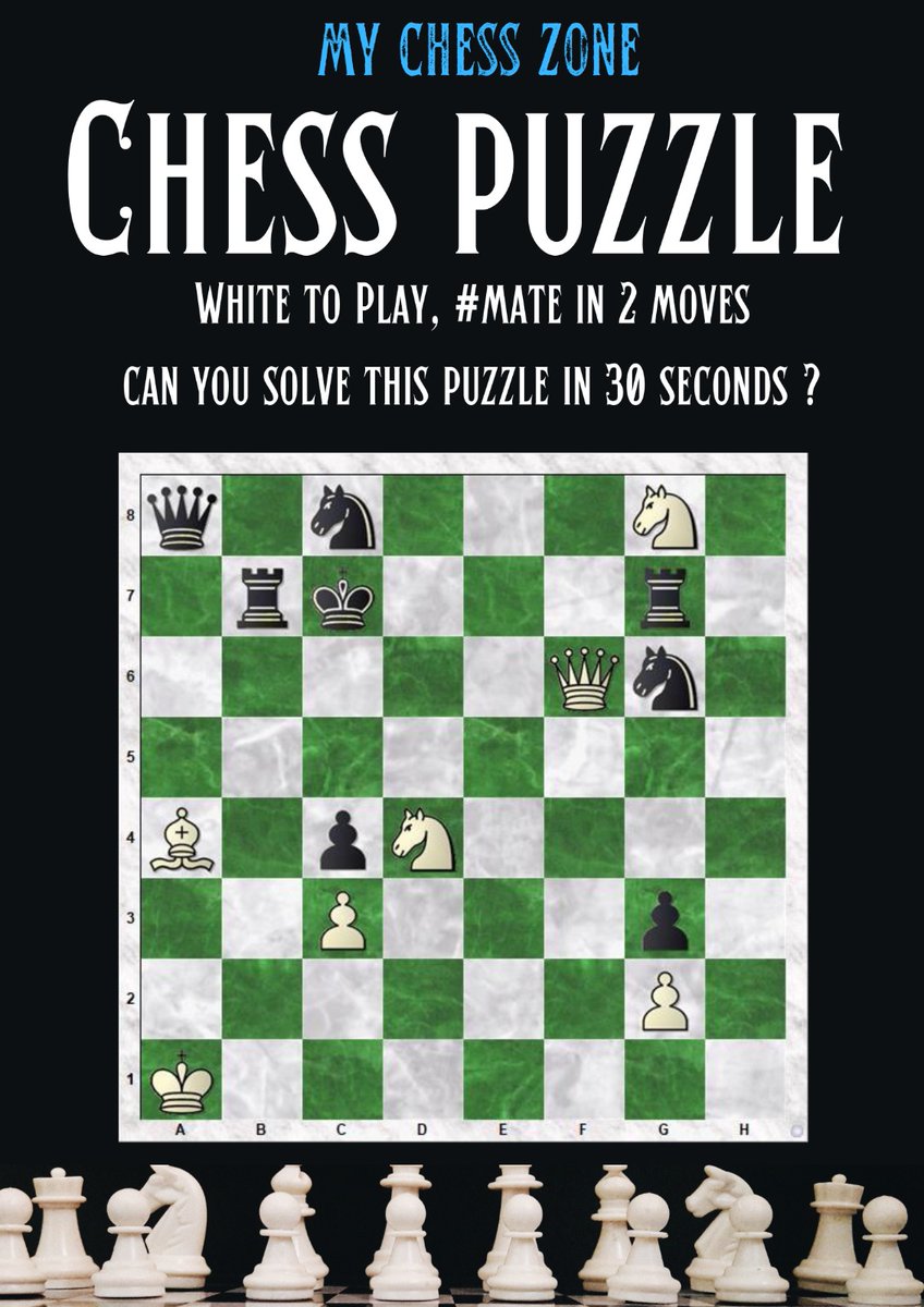 White to play, Checkmate in 2 moves
Puzzle of the day

#chess #chesstips #chesstricks #chessboard #chesspuzzles #chesslife #grandmaster #chesswin #Chesscup #Chesstactics #Chesscheckmate #Chessart #Chessboxing @ReheSamay @ChessbaseIndia @chesscom @ChessbaseHindi @ChessKidcom