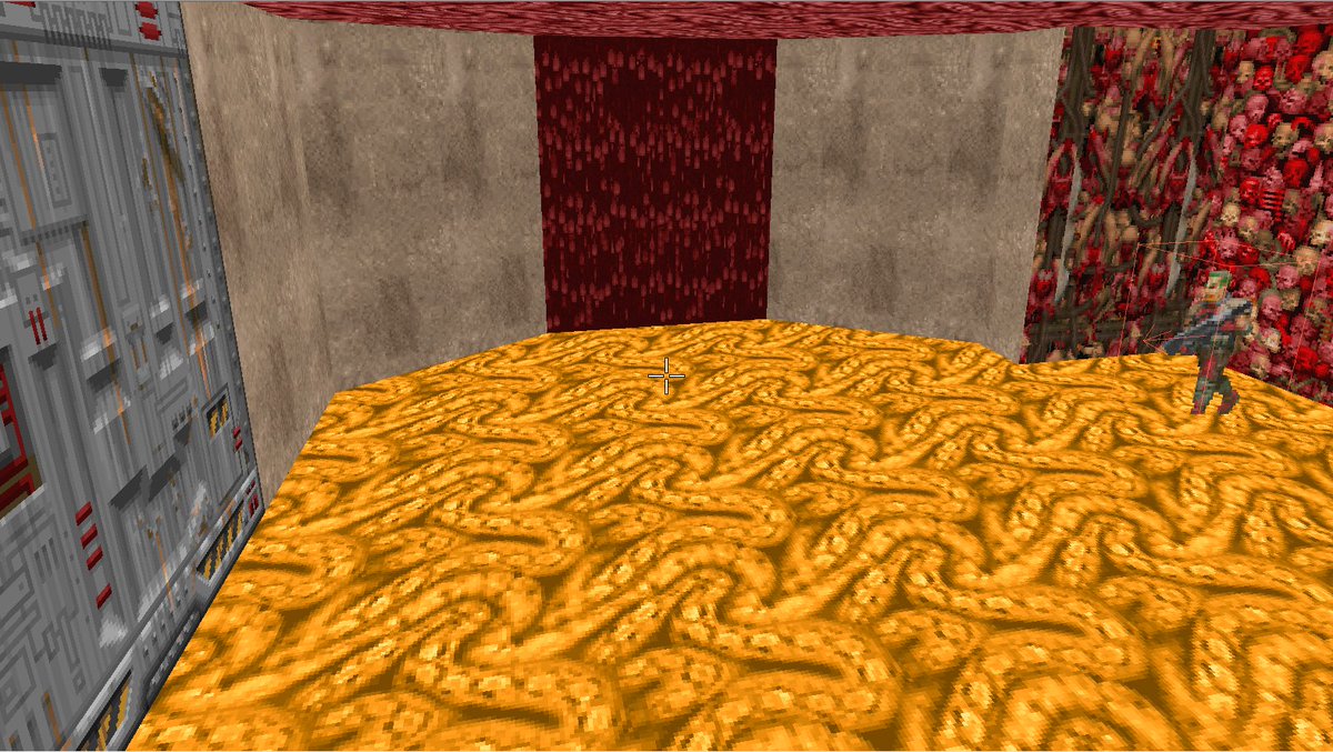 It's been a hot minute since i've done this, but I've started working on a rough version of a doom map for ramp 2023. Here are some pics. I'll probably work more on this in the morning. #doom #ramp2023