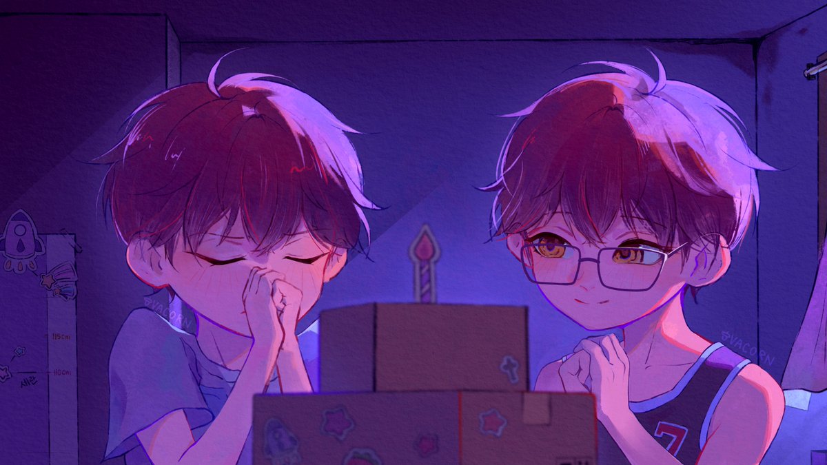 someday i'll buy a real cake for us

#Happy_Birthday_707 #Happy_Birthday_Saeran