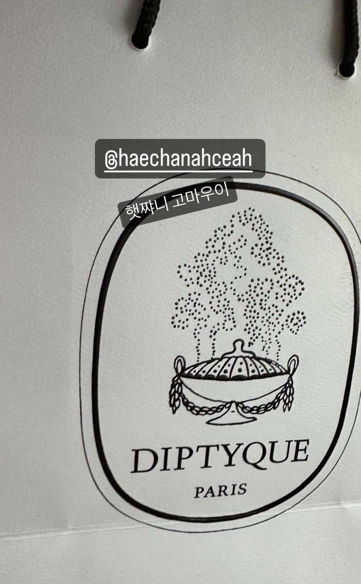 taeyong tagged haechan on his ig story! seems like haechan bought taeyong a perfume from diptyque 🫶🏻