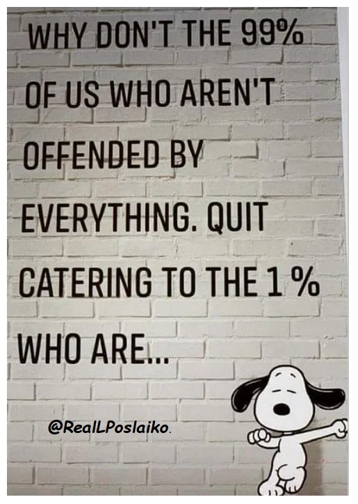 The Leftist minority in this country gets FAR too much attention, & has gained FAR too much power over us!