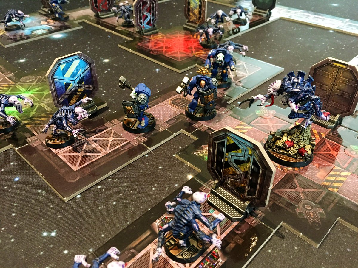 It’s #SpaceHulkSunday

Ultramarines Terminator Squad Agrippa conduct a ‘seek and destroy’ operation for the Genestealer Broodlord, deep within the SpaceHulk *Hunter of the Void.*

#WarhammerCommunity #SpaceHulk #Warhammer #WH40K #Boardgames