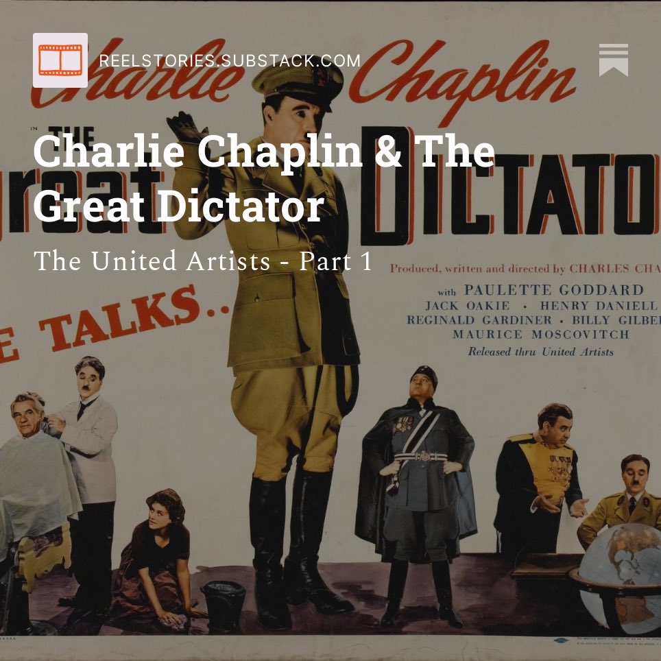 Out now..how Chaplin took on a dictator and what the world thought at the time 

#charliechaplin #chaplin @SubstackInc #filmhistory #film #moviehistory #WW2 #WWII