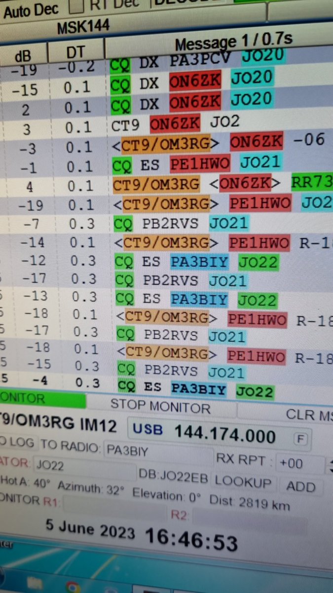 Nice Es opening from Madeira on 5th of June. All QSO 2500+ km.