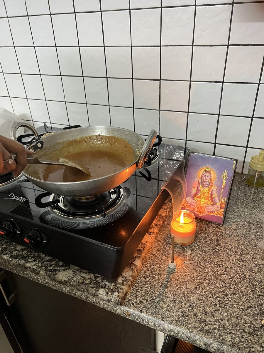 Moved to a new house !! 
Started our Kitchen
Pehla bhog Bhagwaan ko