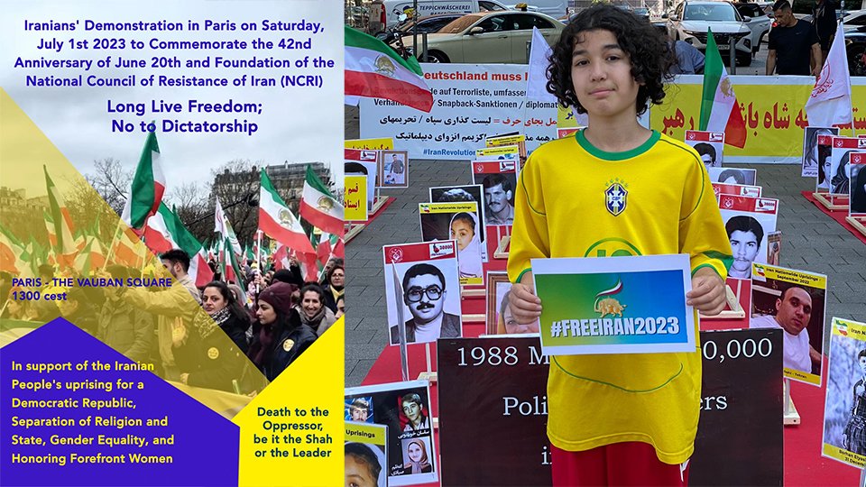 separation of religion and state, equality, and homage to leading women 
🔹Long live freedom 
🔹No to dictatorship 
🔹Down with the tyrant, be it the Shah or the mullahs #IranRevolution 
#FreeIran10PoinPIan 
#No2ShahNo2Mullahs