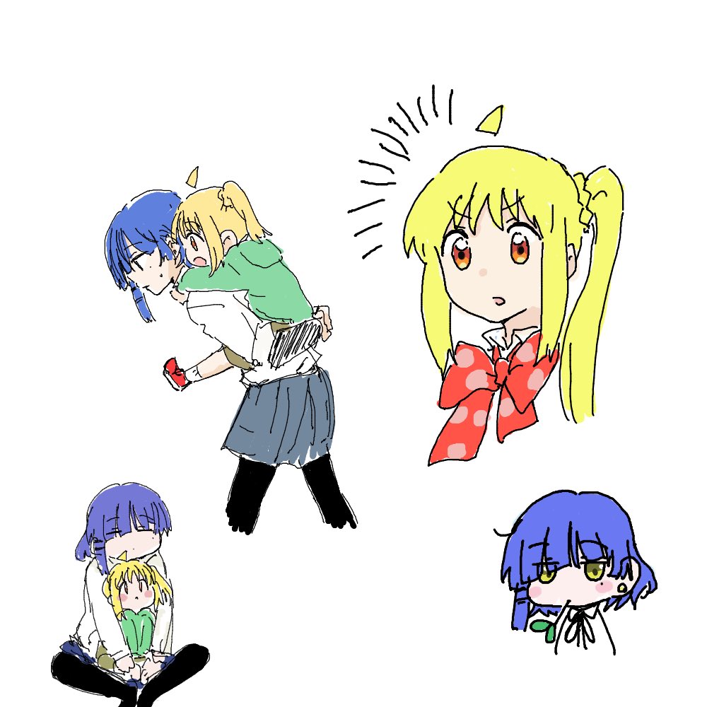 伊地知虹夏 「絵チャリョウ虹落書き」|じゅnのイラスト