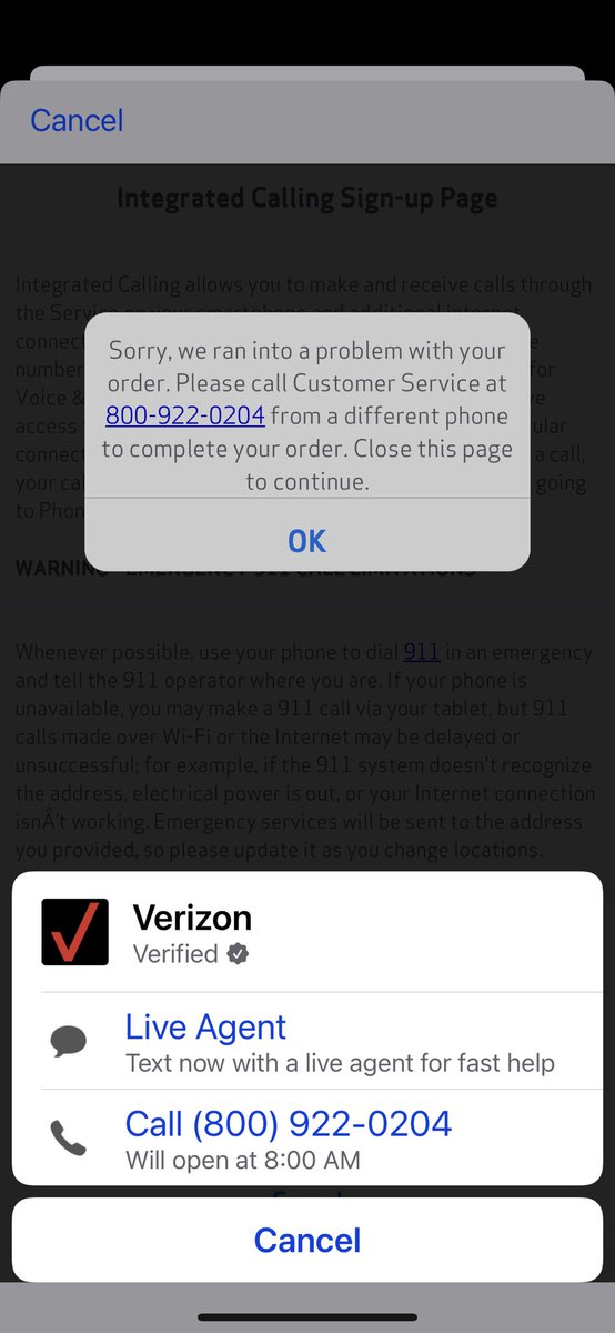 UnfairSprint's tweet image. Just give them a call ☎️ @Verizon #Nosupport