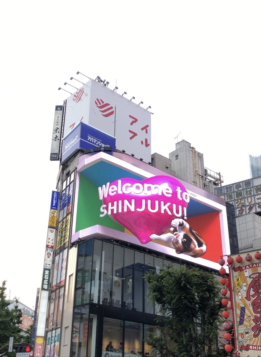 TokyomySpot's tweet image. 🇺🇸[Spot]
Cross Shinjuku Vision
(Shinjuku East Exit)
  at northeast edge
- 3D vision famous for 3D cats!
shinjuku.xspace.tokyo
- Viewing from the other side of the road at the crosswalk is fine👩🏻‍💼
#CrossShinjukuVision #ShinjukuCat #3Dcat #TmSspot #Tokyo #travelTokyo #travelJapan