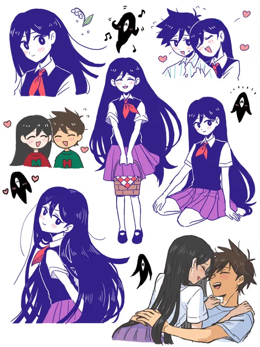フォロワ〜がおもりをやってくれそうでうれしかったので久しぶりに描いたマリ(と若干のヒロマリ) 