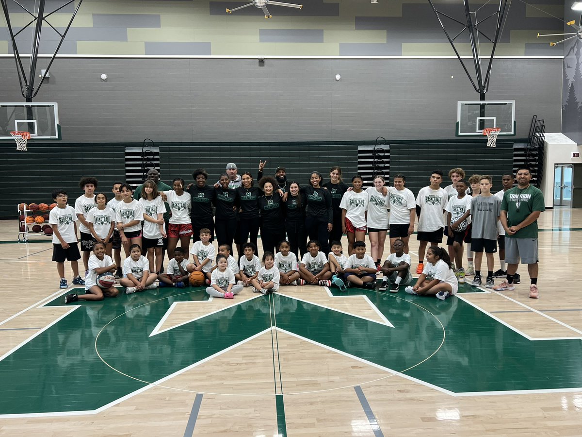 MantecaHighGbb's tweet photo. GREAT TURNOUT for our first ever summer basketball camp. Synergy Gym was full of talent and some future stars! 

Thank you for all the help and support from our lady buffs and coaching staff! The future is bright over here at Manteca! 🟢⚪️

GO BUFFS! 🦬🦬 https://t.co/VS60OBaenK