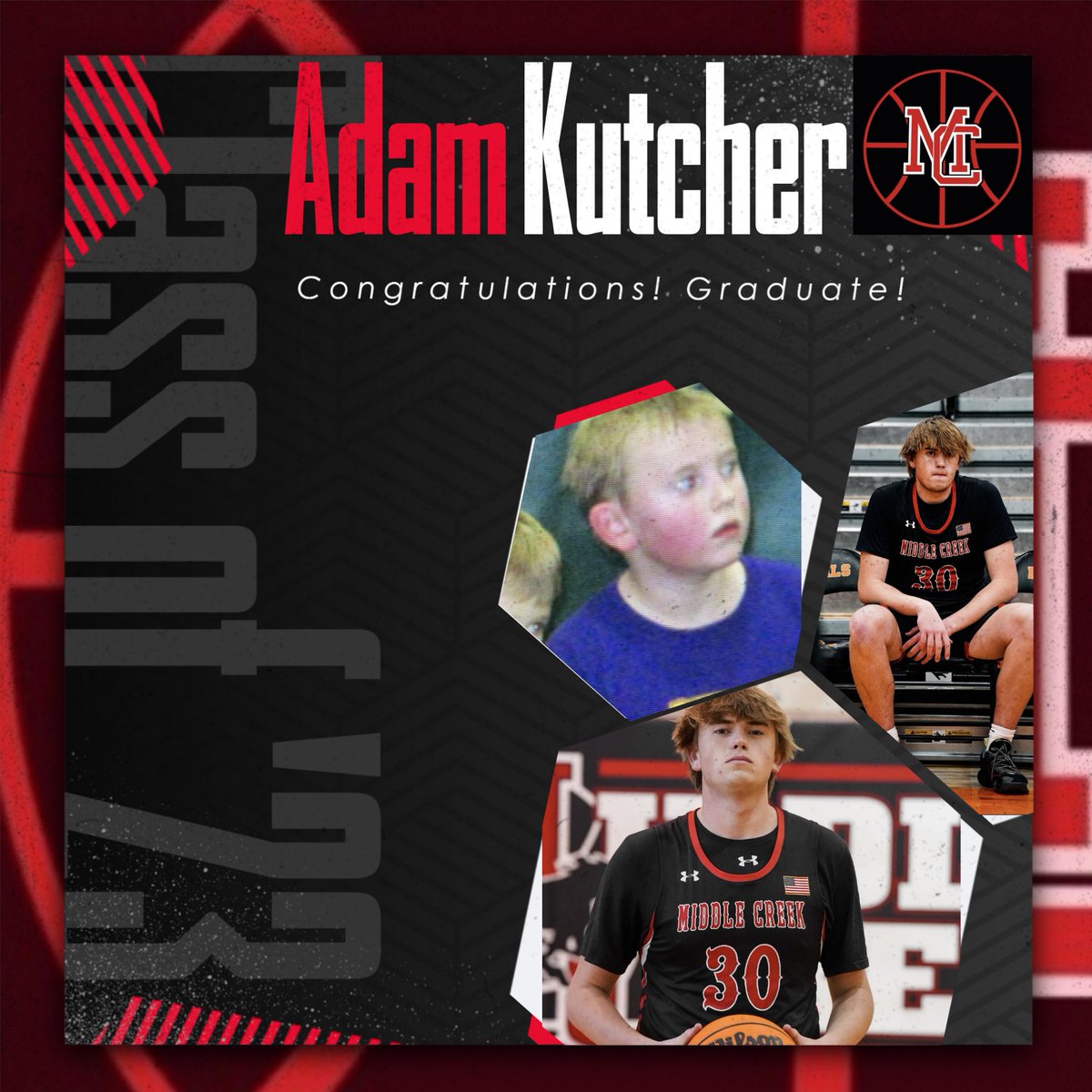 MCHS_MBB's tweet image. Congratulations to senior post player, Adam Kutcher (@adam_kutcher), on his graduation this afternoon!  Always a Mustang!!
#StrongStable