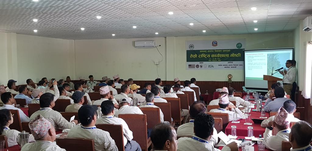 Hem Sagar Baral (@worshipnature) on Twitter photo 3rd Nan'l #WCCB 3-day workshop in progress at #Bardia ! 40+ degree heat outside and expecting an equally heated discussion inside this air-conditioned hall 😀🙏🌿🇳🇵 #NTNC #DNPWC <a href="/ghanagrg/">Ghana S. Gurung</a> <a href="/MaheshwarDhaka1/">Maheshwar Dhakal</a> 3rd Nan'l #WCCB 3-day workshop in progress at #Bardia ! 40+ degree heat outside and expecting an equally heated discussion inside this air-conditioned hall 😀🙏🌿🇳🇵 #NTNC #DNPWC <a href="/ghanagrg/">Ghana S. Gurung</a> <a href="/MaheshwarDhaka1/">Maheshwar Dhakal</a>
