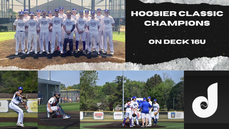2025OnDeck's tweet photo. Hoosier Classic Champions! 
B Flynn 4-5, 2b 2RBI, 1 R, 2SB
B.Slate 5-9, 2-2b, 2-3b, 5RBI, 4R
T.Meyers 2-5, 2b, R
O. Zinn 4-10, 3b, 3RBI, 2R, SB
P.Meyer 4-10,2-2, 1RBI, 4R
G. Schneider 4-11, 2b, 2RBI, R
Earley, Meyers, Schneider &amp; Marshall wins on the mound!
Great First weekend! https://t.co/z9b89RmaHP