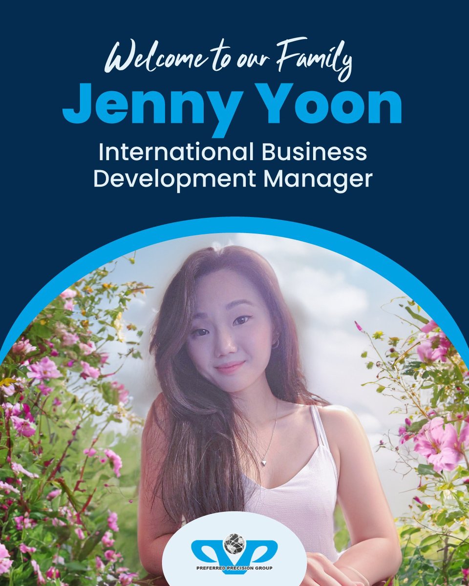 PPG_Quality's tweet photo. Thrilled to welcome Jenny Yoon to our PPG family as our International Business Development Manager. 

With her impressive track record and global expertise, Jenny will play a pivotal role in expanding our reach and driving success internationally. 

Welcome, Jenny! 🎉🌍 https://t.co/XPajSVTZnO