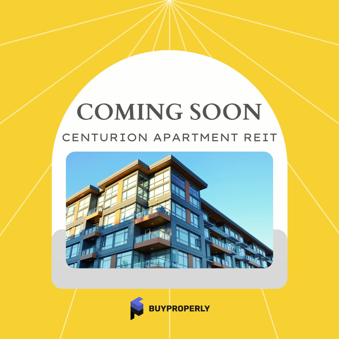 🚀Coming Soon: Discover the future of real estate investing with Centurion Apartment REIT. Unlock tax efficiency, embrace consistent income, and fuel your dreams with long-term growth. Stay tuned for updates and sneak peeks! Visit us: hubs.la/Q01T1PyH0 #Centurion #REIT