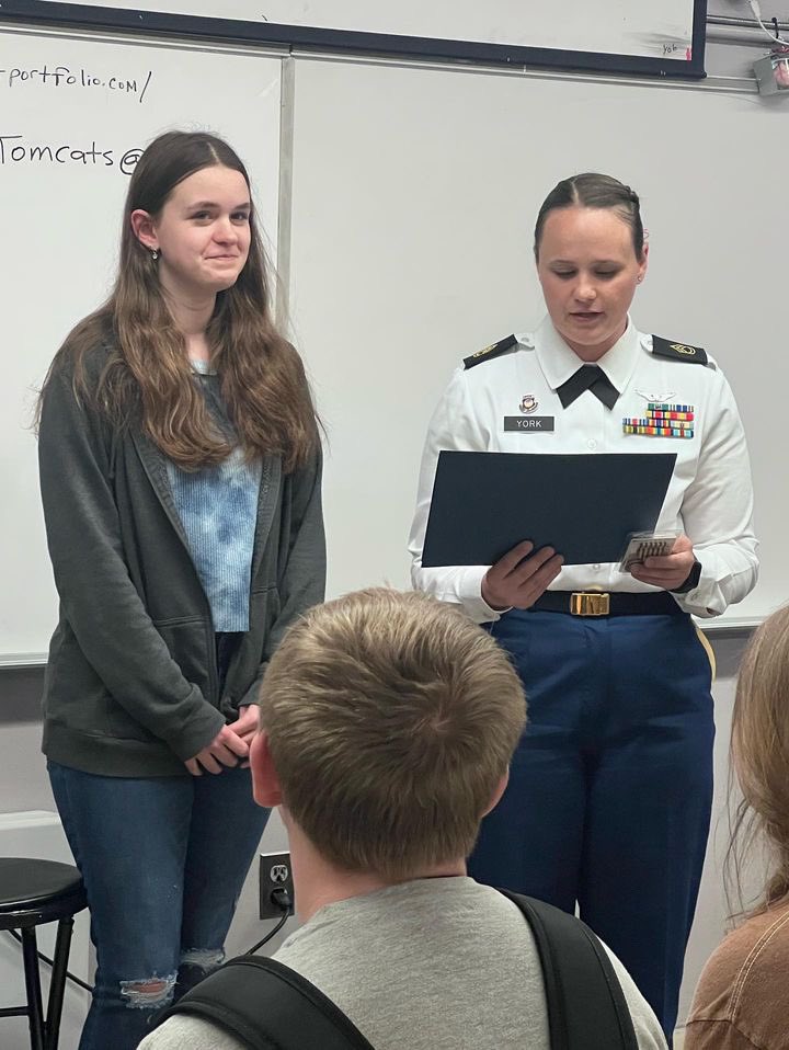 New Eagle alert! Incoming freshmen, Shane Dawson and Katrina Vance, enrolled in our MS101 class at their SOAR date! 
We are so excited for you both &amp; can’t wait to see you #BeAllYouCanBe ! 
#EagleStrong 🦅 #MoreheadState