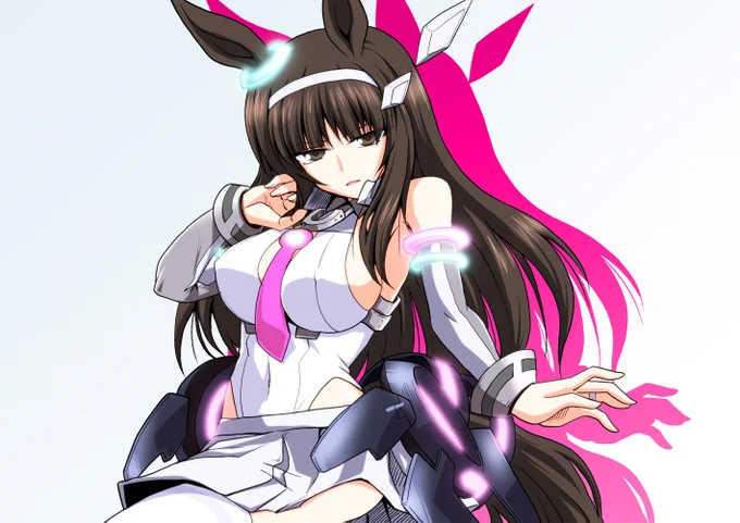 #OOなんで通してください祭り 「サクラチヨノオーです。通してくれますよね?」 「シ…ミホノブルボンです。通しなさい」