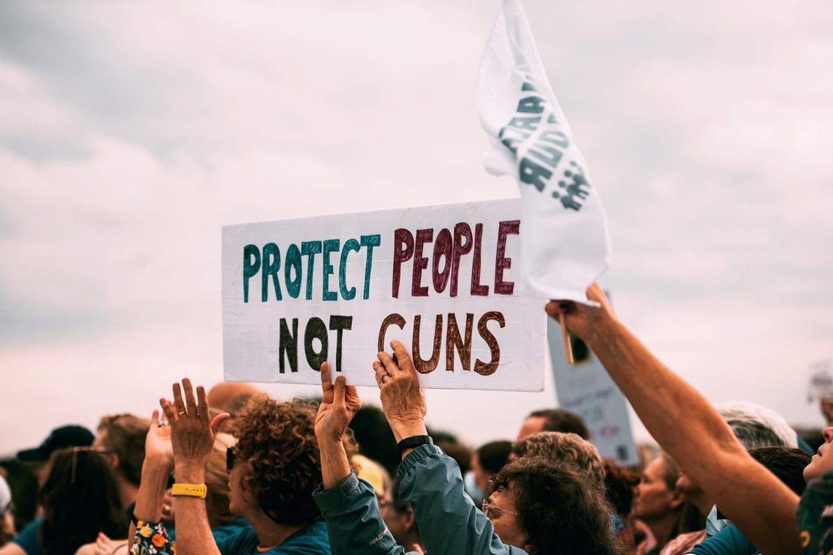 AMarch4OurLives's tweet photo. A year ago today, thousands of people across the country were so moved by the tragedies in Buffalo and Uvalde that they joined us in the streets.

Since: we passed the first major gun safety law in 30 years. 
But it’s just the start, and the movement is only beginning. https://t.co/Y9lfuzMRf0