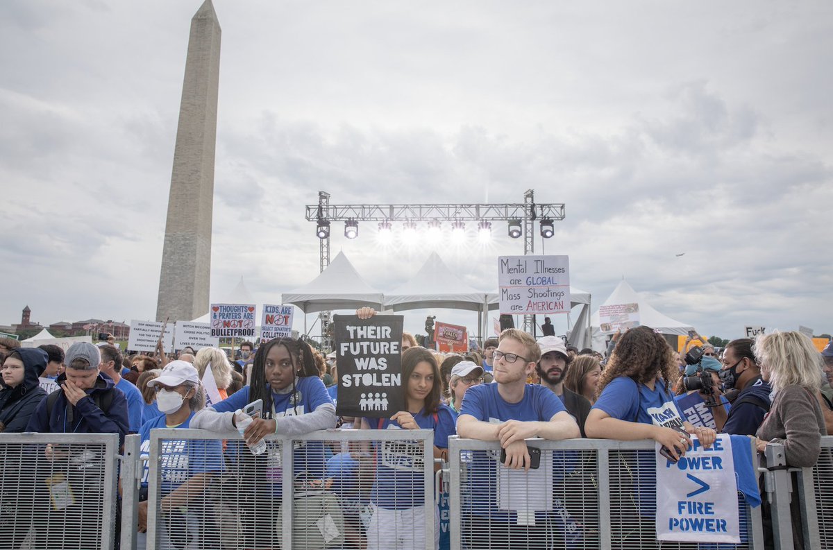 AMarch4OurLives's tweet photo. A year ago today, thousands of people across the country were so moved by the tragedies in Buffalo and Uvalde that they joined us in the streets.

Since: we passed the first major gun safety law in 30 years. 
But it’s just the start, and the movement is only beginning. https://t.co/Y9lfuzMRf0