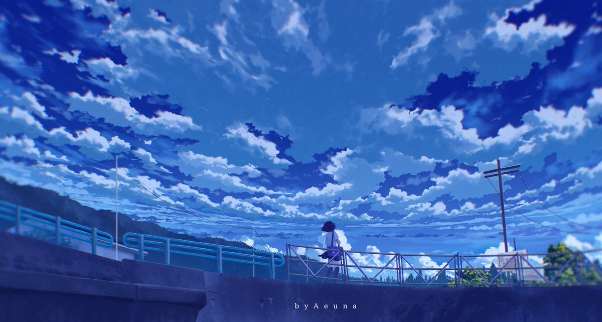 Under the Blue Sky ☁️

#animebackground #anime