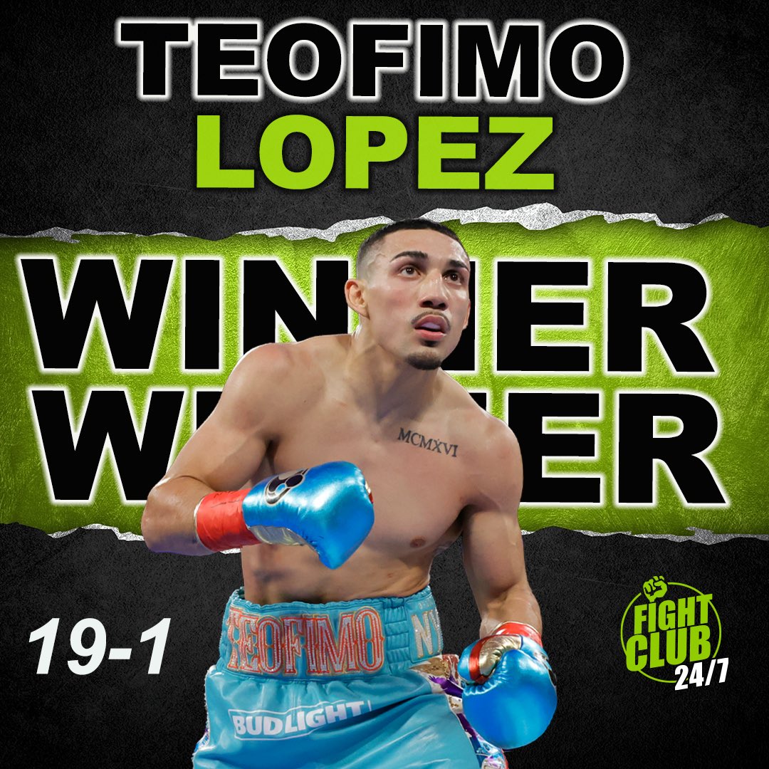 Teofimo Lopez is the new WBO Light-Welterweight champion after defeating Josh Taylor by unanimous decision (115-113, 115-113, 117-111).

Great fight. There was a fascinating counterpunching battle going on throughout.