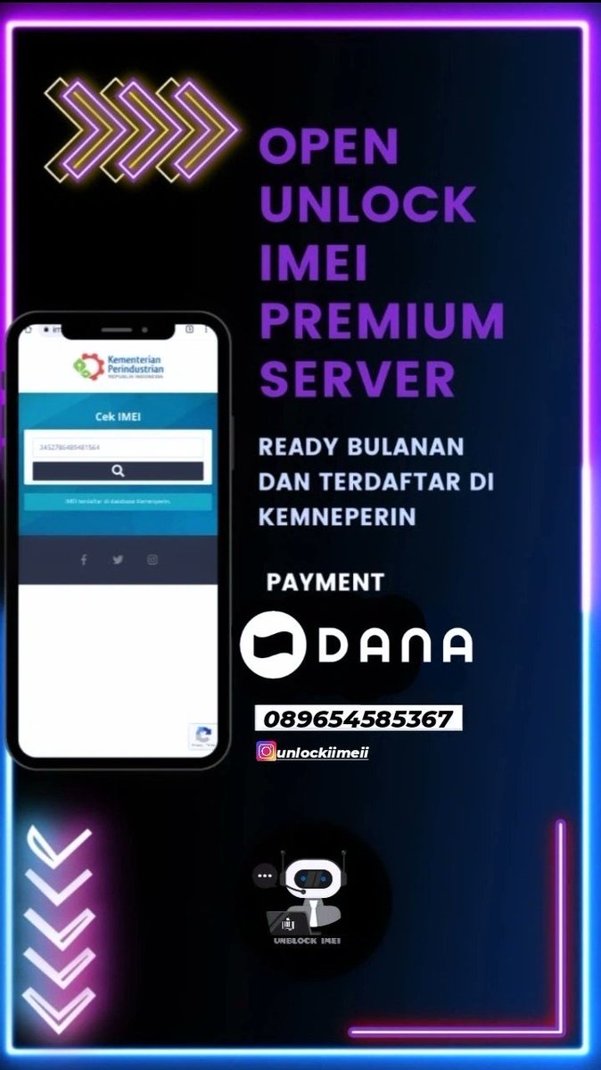 offisiaall's tweet image. ⚡  UNLOCK IMEI ON
⚡3,KEMENPERIN DAN BEACUKAI 
⚡ ALL SMARTPHONE &amp;amp; IPHONE
⚡ REGIS FOR BYPASS IPHONE
🔧 HANDPHONE LUAR NEGRI
🔧 IMEI TIDAK TERDAFTAR KEMENPERIN 
🔧 WIFI ONLY JARINGAN TIDAK TIMBUL 
INBOX WA bit.ly/3U0fEvA #zonauang #unlockimei #wifionly #iphone #batam