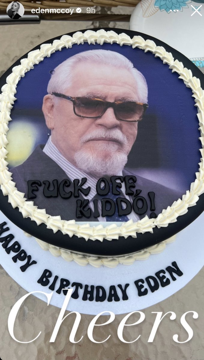 Eden's birthday cake.  Her sense of humor is🏆. #SuccesionHBO