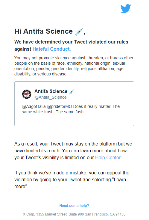 Antifa_Science's tweet photo. I wear this with a badge of honor.
We are not the "tolerant left", or the "let the fascist do there thing left". No, WE ARE "THE FUCK OFF AND DIE YOU Wh*T* TR*SH NAZI FUCKERS" LEFT!
NAZI PUNKS, FUCK OFF!
#QueersBashBack 
#StandUpFightBack
#ElmoIsFascist
#BasuraBlancoChingaSuMadre https://t.co/k6rtDnU7We