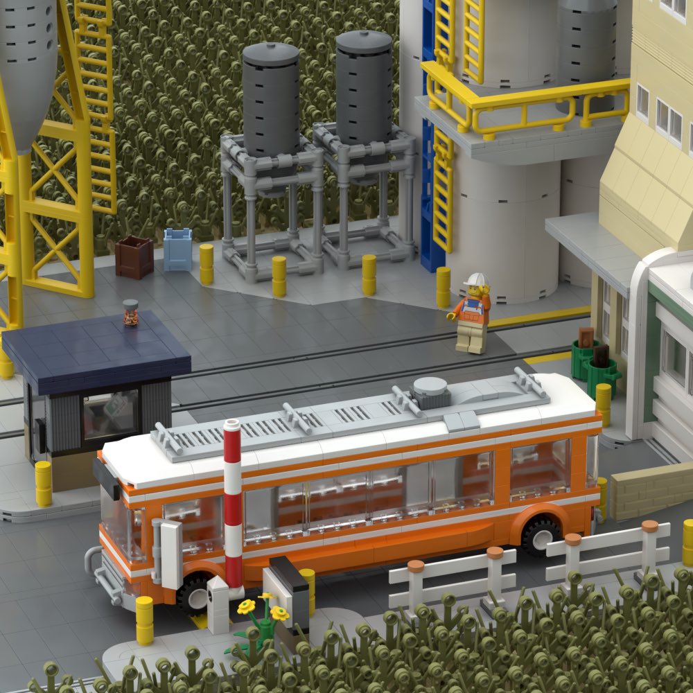 📸 LEGO Grain Elevator Silo Factory &amp; Warehouse Designed by @Chrisbricked — Instructions &amp; Commissions available on my Website. Link in bio!