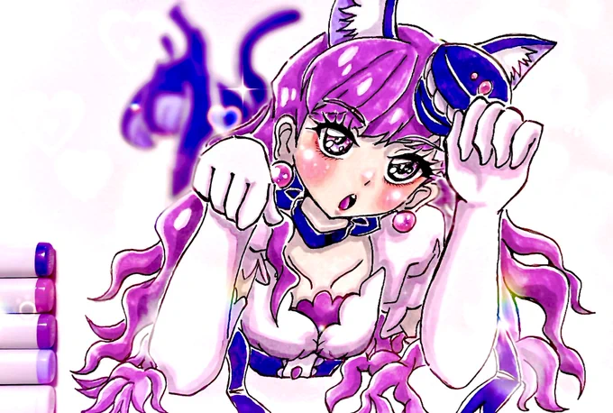 過去絵でスマソ お誕生日おめでとうございます!!  #キュアマカロン生誕祭2023 #キュアマカロン誕生祭2023