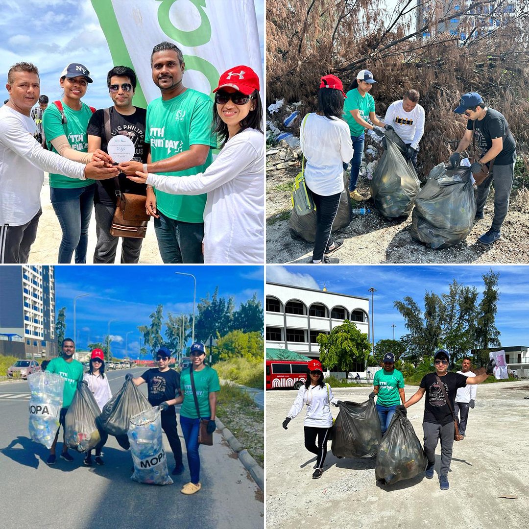 treetophospital's tweet photo. TTH had a great experience at Dhuniye Magey Saafu Hulhumale Clean up event hosted by @hdcmaldives . A little gesture can have a huge impact for a cleaner environment!
#TTH #DhuniyeMagey #BeatPlasticPollution #SolutionforPlasticPollution https://t.co/nO4zYUSlz0