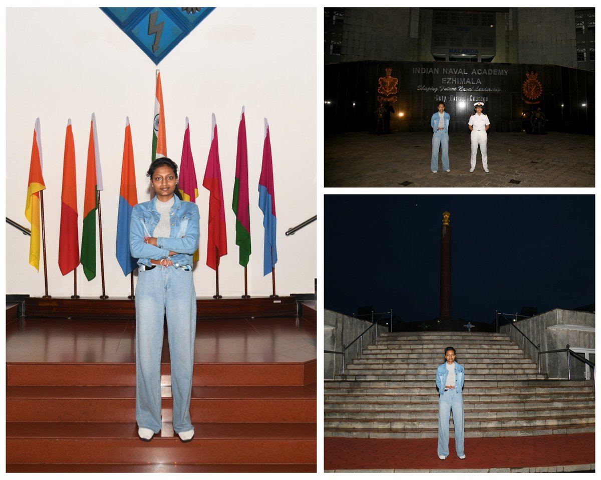 New high for 🇮🇳🤝🏼🇲🇺 #BridgesofFriendship! @IN_NavalAcademy welcomes International Woman Officer Trainee.
Cadet Juggamah Prisita of #Mauritius National Coast Guard joins 🇮🇳 & International trainees transformed into #FutureLeaders.
#INA - a preferred choice for maritime partners.