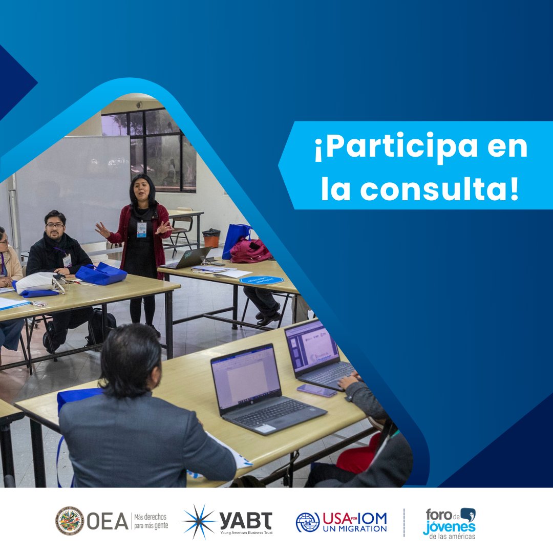 ¡Tu voz tiene impacto! 🙌🏻 Camino al “Diálogo de Juventud: Migración, Desarrollo e Integración”, <a href="/YABTs/">Young Americas Business Trust (YABT)</a> alianza con <a href="/USAforIOM/">USA for IOM</a> y <a href="/OIM_Peru/">OIM Perú</a>, invita a #LaVozDeLasJuventudes a compartir sus perspectivas sobre migración y emprendimiento juvenil.
Ingresa en: bit.ly/3oljtk5