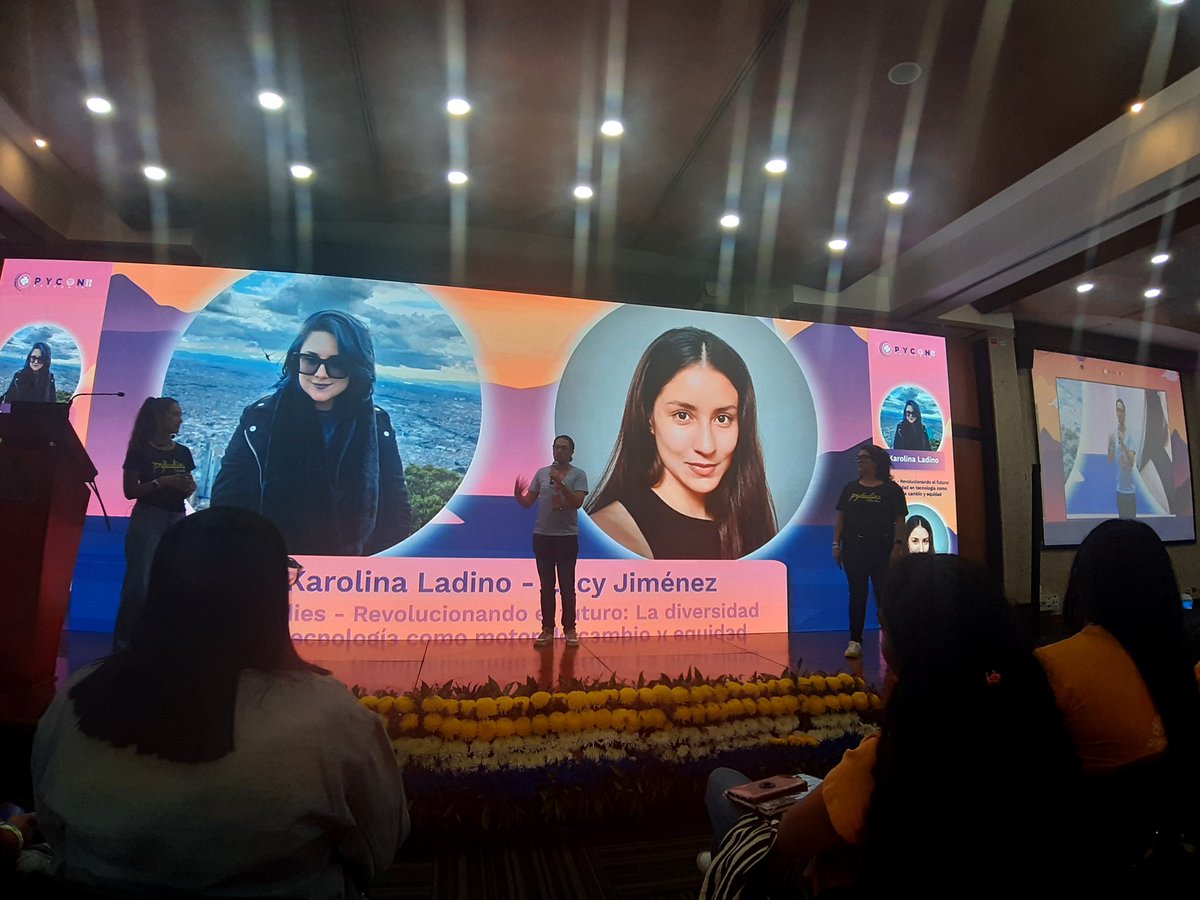 Fefi95's tweet image. A bit of Day 2!

#PyConColombia2023