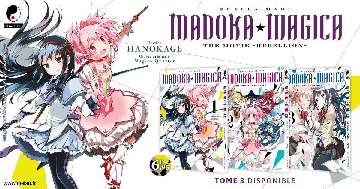 MeianFR's tweet photo. [ #SortiesMeian ]
Homura s'éveille enfin à la vérité sur qui contrôle cette fausse réalité depuis le début ! 🌀
Quelle sera la conclusion de son combat suite à cette révélation ?

Puella Magi Madoka Magica : The Movie -Rebellion- • tome 3 dispo [FIN] ✅
— https://t.co/Rzsz5F4mCR https://t.co/RfpHMBvCbg