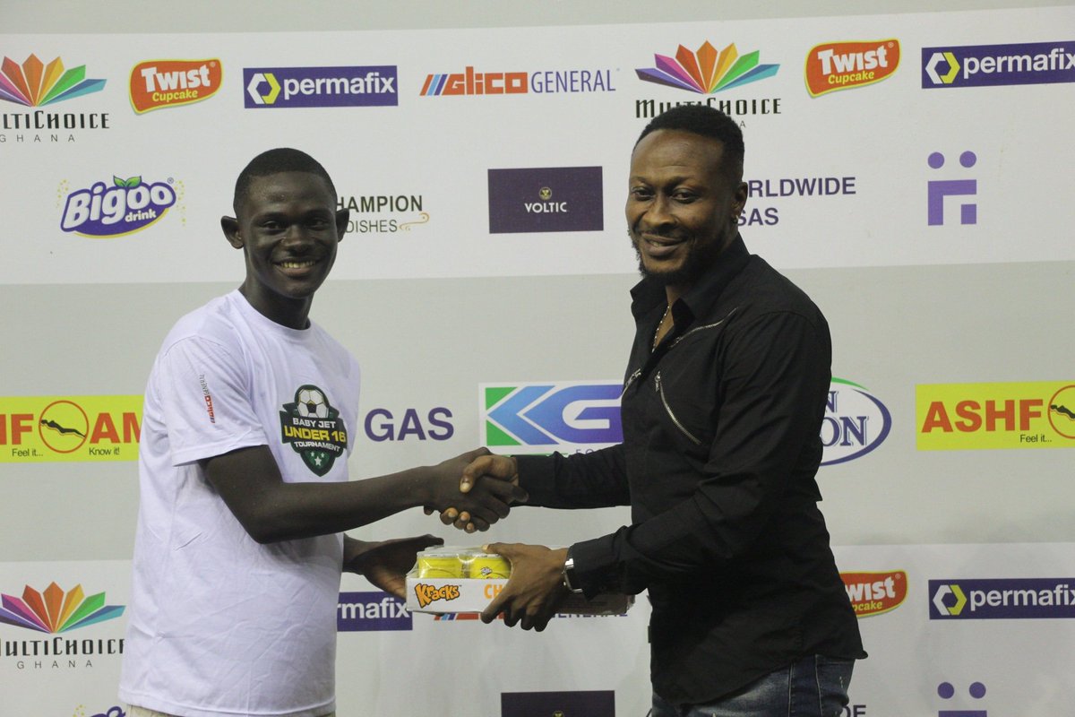 TakingOverFC's tweet photo. 🥉 MAN OF THE MATCH!

Our right-back SILAS YEBOAH was adjudged Man of The Match in our quater-final victory over Dawu Dreams Soccer Academy in the ongoing @BabyJetU16 at the Cape Coast Stadium. 

#TakingOver #BabyJetU16 #BJU16 https://t.co/ZG1VvCDzmp